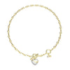 Guess In My Heart Necklace, Gold