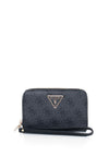Guess Laurel Medium Zip Around Logo Wallet, Black