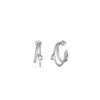 Guess Lily Double Hoop Earrings, Silver