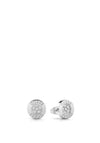 Guess Logo Stud Earrings, Silver
