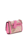 Guess Loralee 4G Logo Crossbody Bag, Pink
