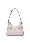 Guess Loralee 4G Logo Shoulder Bag, Pale Pink