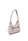 Guess Loralee 4G Logo Shoulder Bag, Pale Pink