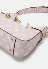 Guess Loralee 4G Logo Shoulder Bag, Pale Pink