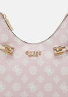 Guess Loralee 4G Logo Shoulder Bag, Pale Pink