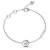 Guess Matelassé Coin Bracelet, Silver