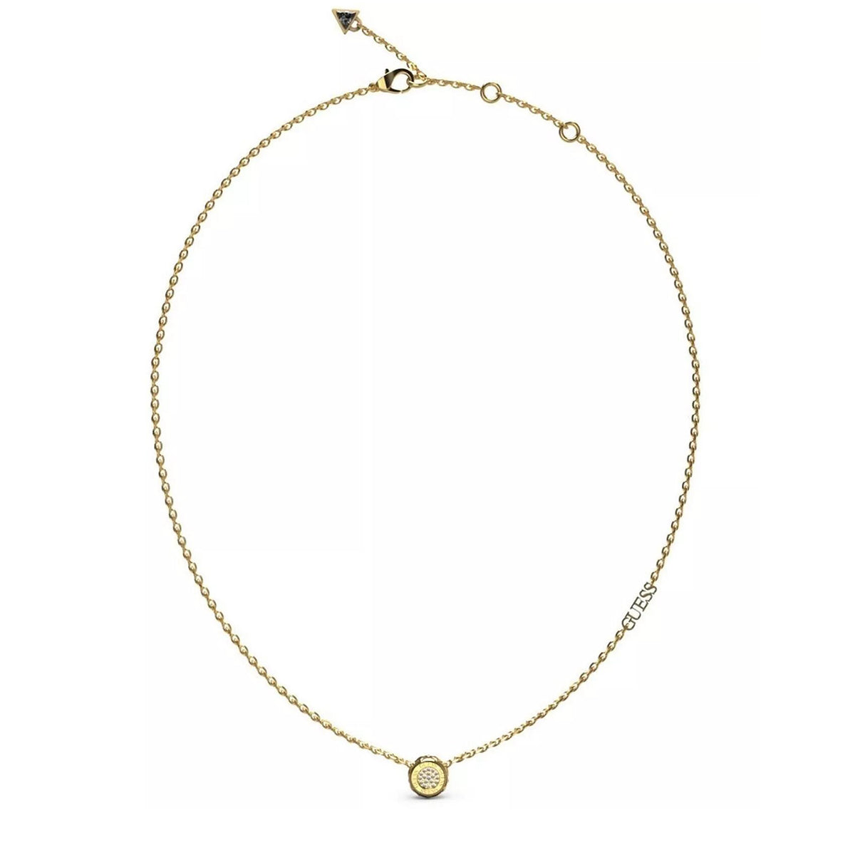Guess Matelassé Coin Necklace, Gold