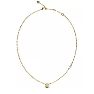 Guess Matelassé Coin Necklace, Gold