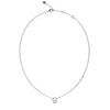 Guess Matelassé Coin Necklace, Silver