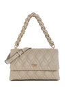 Guess Maxine Small Quilted Crossbody Bag, Light Taupe