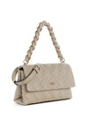 Guess Maxine Small Quilted Crossbody Bag, Light Taupe