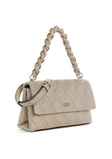 Guess Maxine Small Quilted Crossbody Bag, Light Taupe