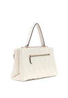Guess Maxine Small Quilted Satchel Bag, Off White