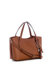 Guess Melody Satchel Bag, Brown