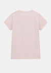 Guess Older Girl Triangle Logo Short Sleeve Tee, Pink
