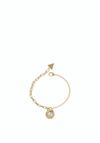Guess Rolling Hearts CZ Bracelet, Gold