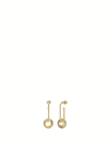 Guess Rolling Hearts CZ Earrings, Gold