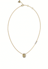 Guess Rolling Hearts CZ Necklace, Gold