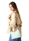 Guess Rosalba Pebbled Mini Hobo Shoulder Wallet, Green