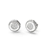 Guess Matelassé Coin Earrings, Silver
