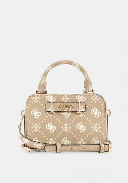 Guess Silia Mini Round Crossbody Bag, Beige McElhinneys