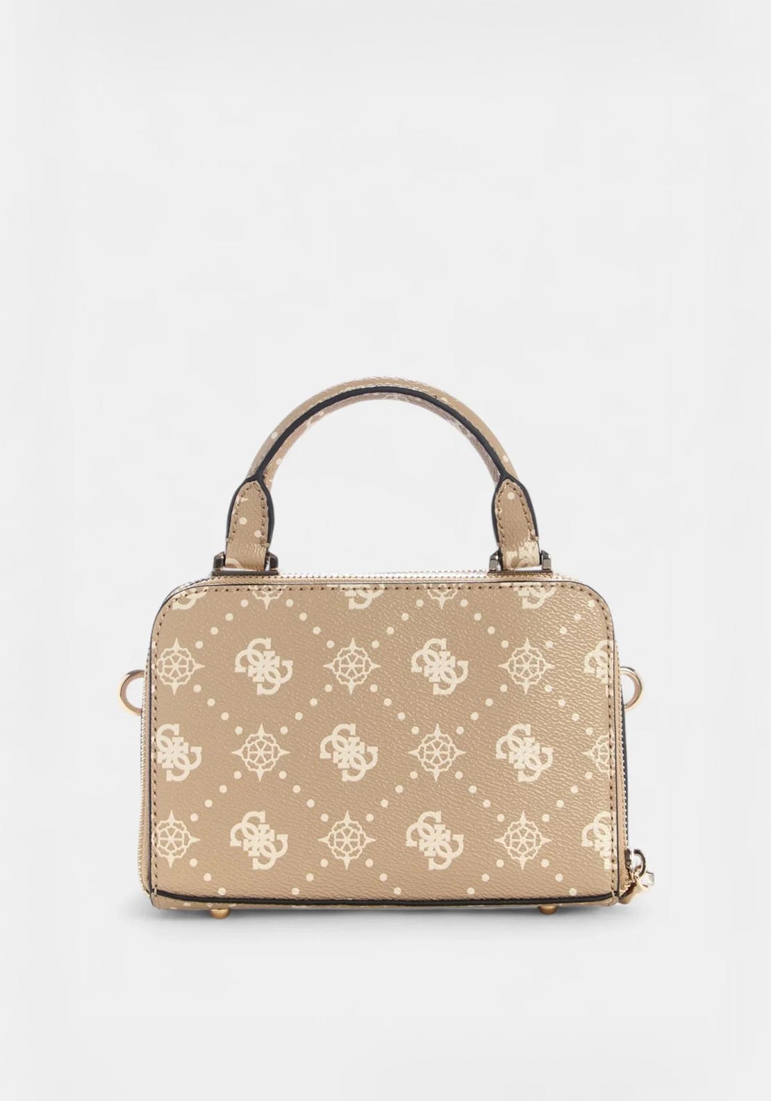 Guess Silia Mini Round Crossbody Bag, Beige