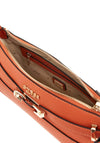Guess Silvye Buckle Shoulder Bag, Orange
