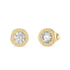 Guess Solitaire Stud Earrings, Gold