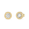 Guess Solitaire Stud Earrings, Gold