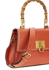 Guess Stephi Bamboo Handle Grab Bag, Orange