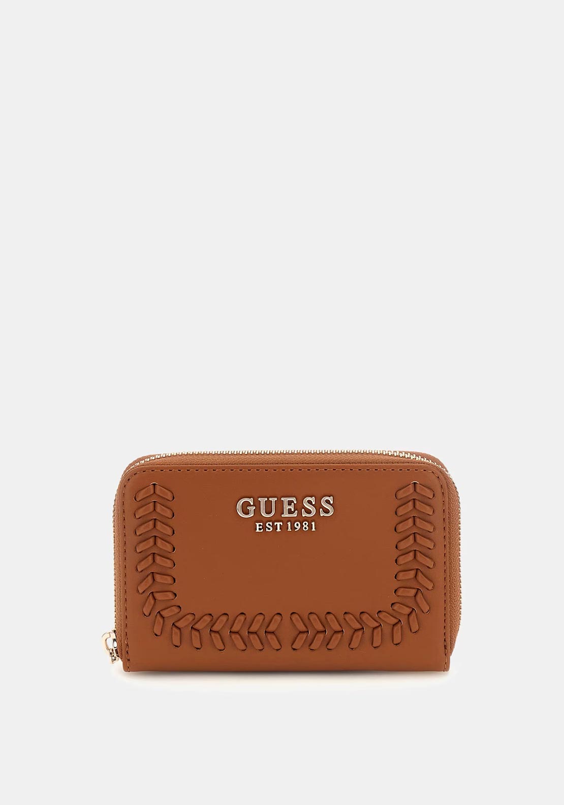 Guess Tatum Threaded Medium Wallet, Tan