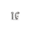 Guess Trinity Half Hoop Earrings, Silver