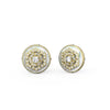 Guess U Golden Pearl Crystal Stud Earrings, Gold