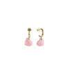 Guess Vintage Pink Heart Earrings, Gold