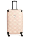 Guess Wilder Travel 4G Peony Logo 28” Wheel Spinner Suitcase, Light Nude