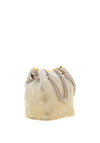 Guess Zalina Rhinestone Mini Bucket Bag, Gold