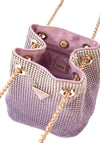 Guess Zalina Rhinestone Mini Bucket Bag, Purple