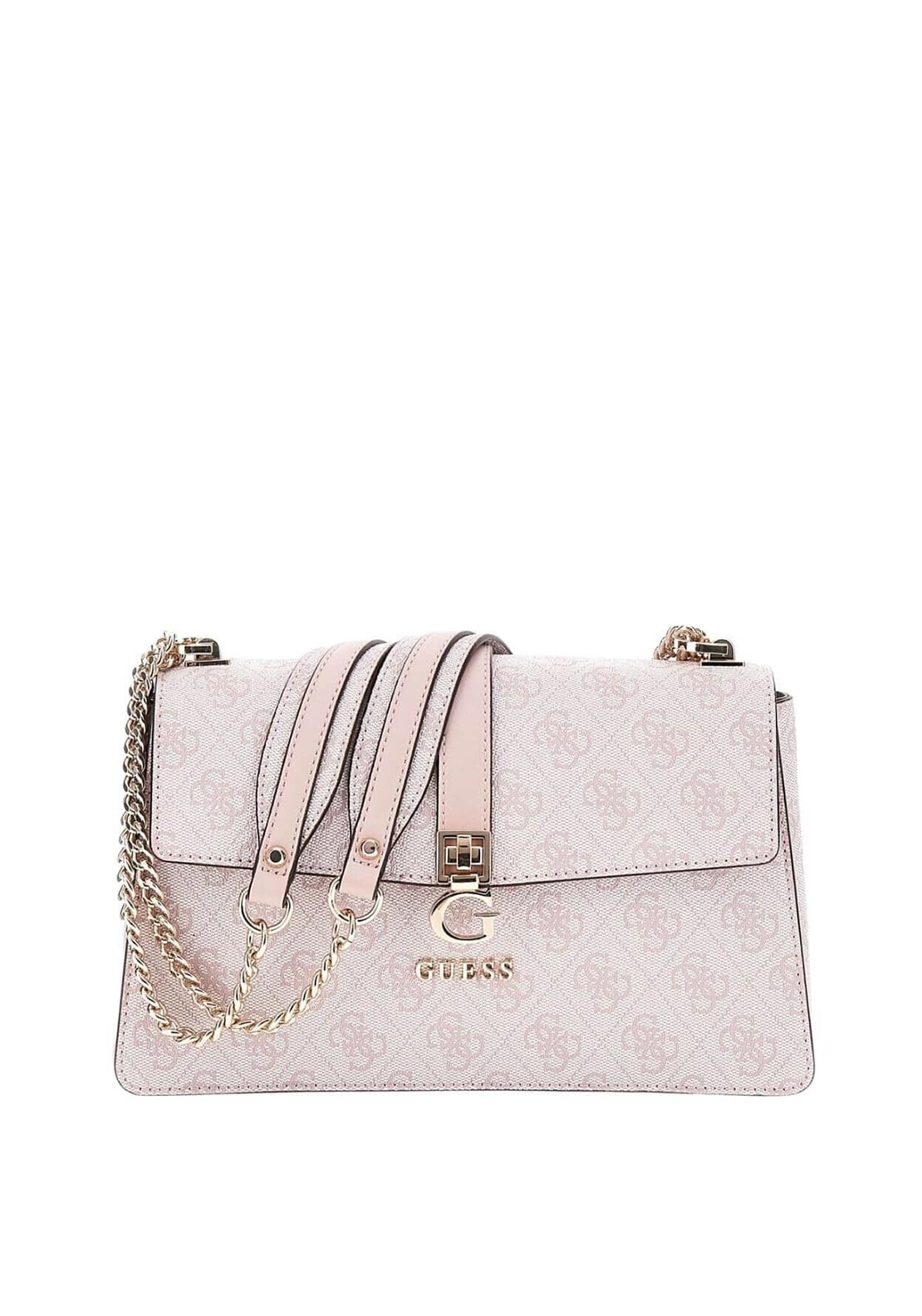 Guess Zamira G Logo Convertible Crossbody Bag, Pink