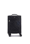 Guess Adelasia Quilted 4G Print 18” 8-Wheeler Spin Cabin Suitcase, Black