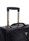 Guess Adelasia Quilted 4G Print 18” 8-Wheeler Spin Cabin Suitcase, Black