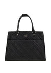 Guess Adelasia Embossed 4G Logo Shopper Travel Bag, Black