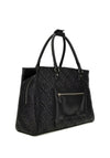 Guess Adelasia Embossed 4G Logo Shopper Travel Bag, Black