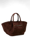 Guess Allegra Girlfriend Tote Bag, Chocolate Brown