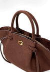 Guess Allegra Girlfriend Tote Bag, Chocolate Brown