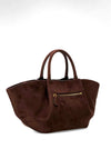 Guess Allegra Medium Girlfriend Tote Bag, Chocolate Brown