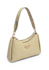 Guess Anise Double Zip Detail Shoulder Bag, Green