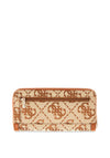 Guess Audrey Logo SLG Large Zip Around Wallet, Beige