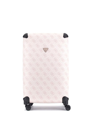 Guess Berta 4G Logo 28” 8-Wheeler Spin Suitcase, Pale Pink