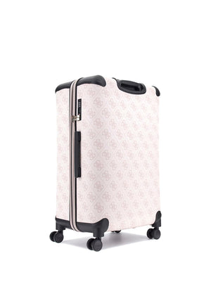 Guess Berta 4G Logo 28” 8-Wheeler Spin Suitcase, Pale Pink