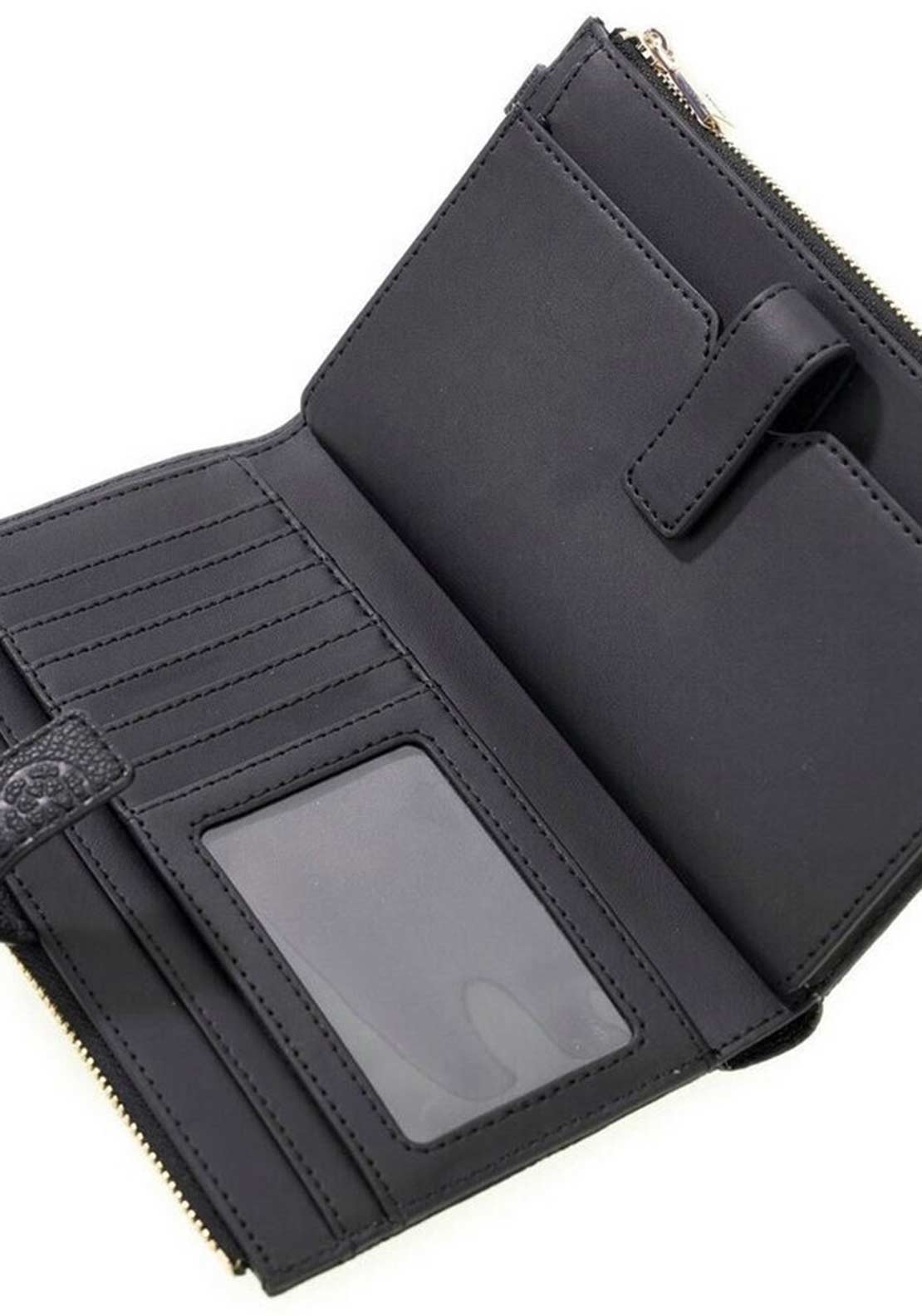 Guess Blake SLG Large Double Zip Organiser Wallet, Black
